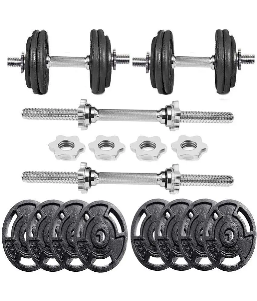 Bullar 10 kg Cast Iron Adjustable Dumbbell Set for Home Workout