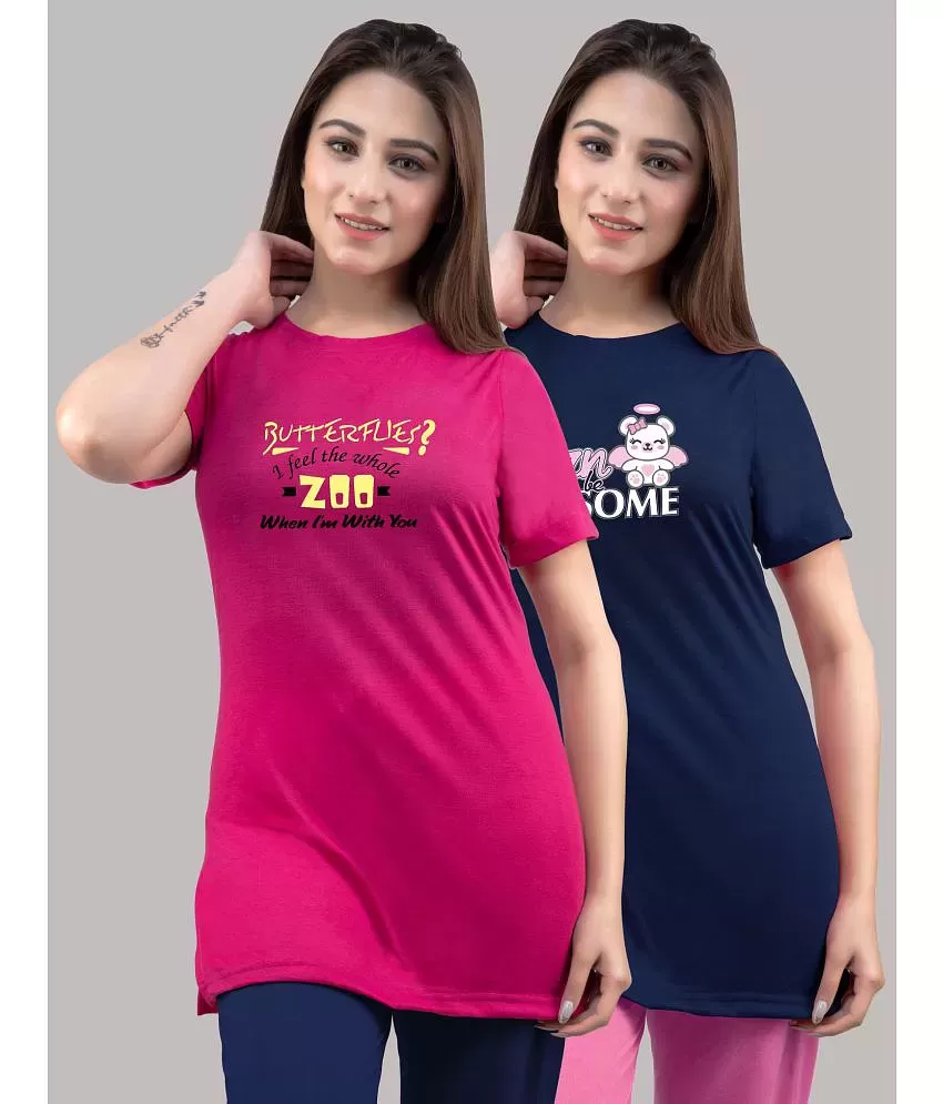 Buy Amydus Women T Shirt Multicolor Dress Online at Best Prices in India
