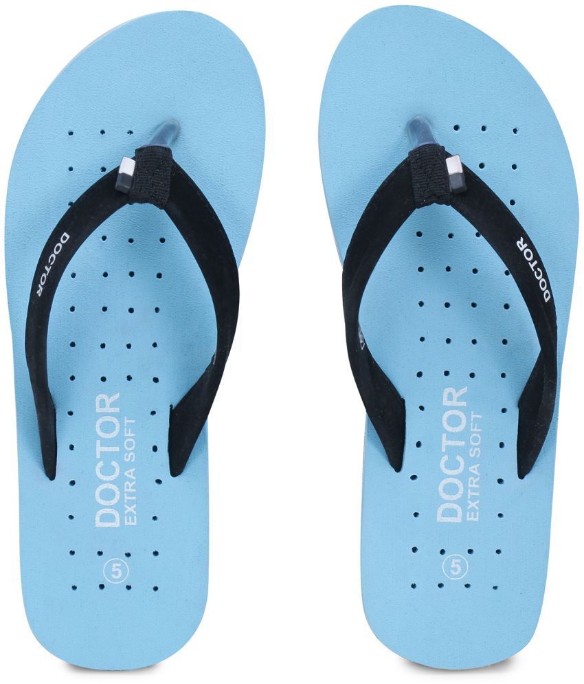     			DOCTOR EXTRA SOFT - Blue Women's Thong Flip Flop