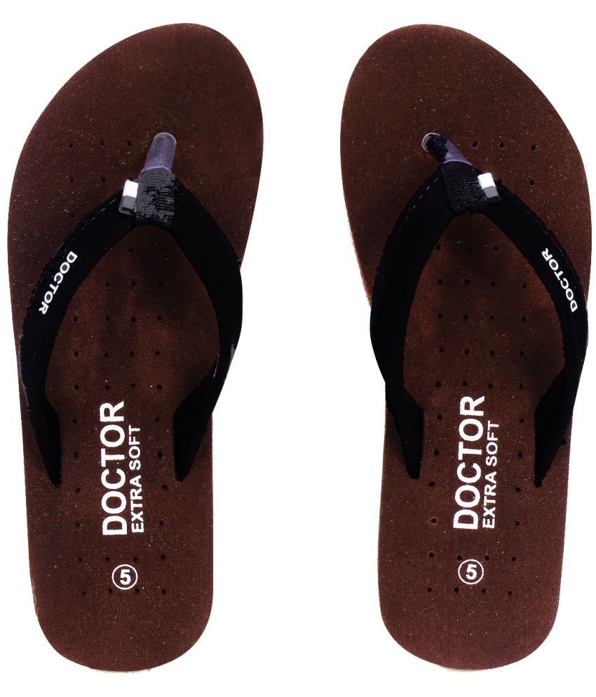     			DOCTOR EXTRA SOFT - Brown Women's Thong Flip Flop