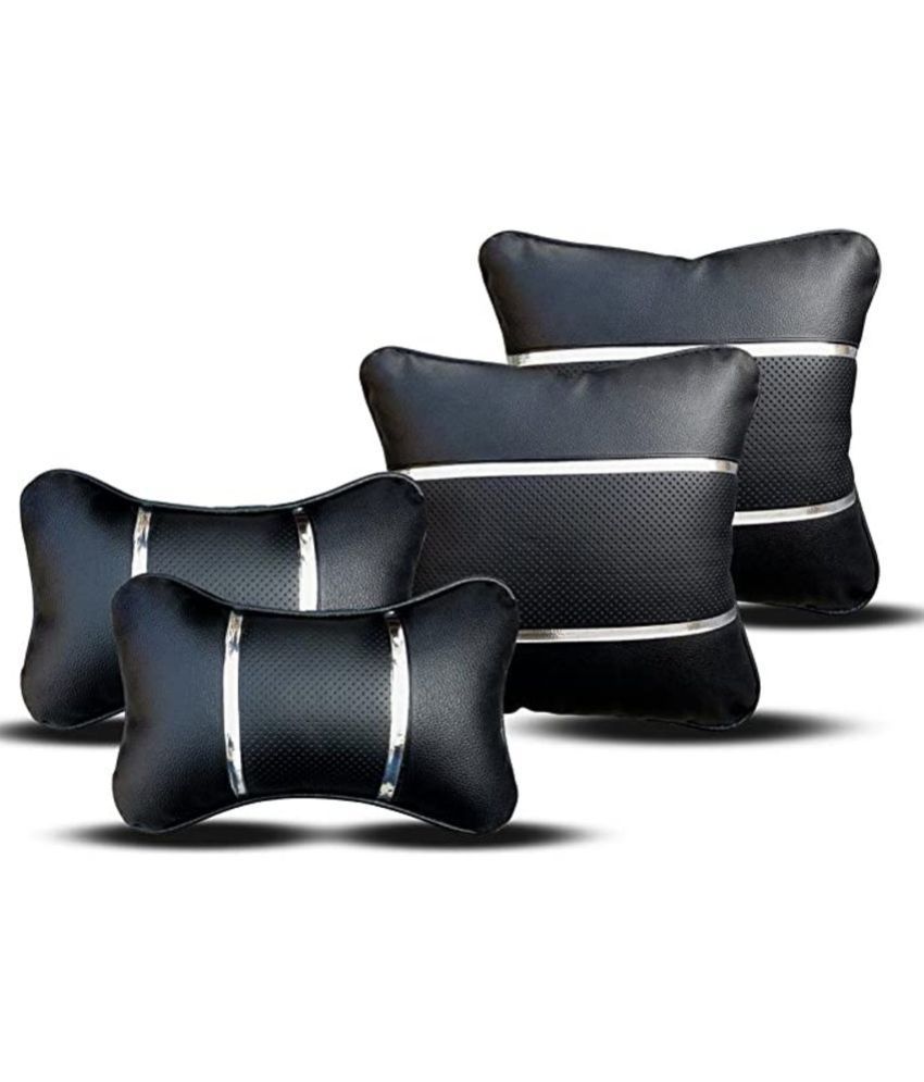     			Nimeka Neck Cushions Set of 4 Black