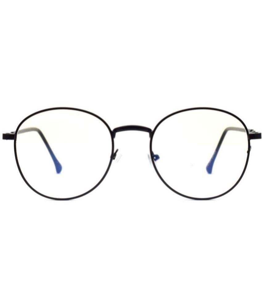     			Peter Jones - Black Full Rim Round Computer Glasses ( Pack of 1 )