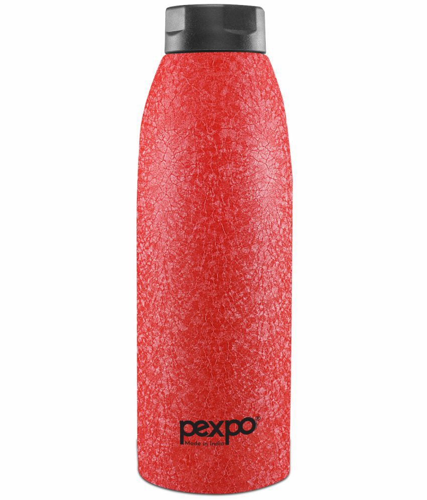     			Pexpo 900ml 24 Hrs Hot and Cold ISI Certified Flask, Bolero Vacuum insulated Bottle (Pack of 1, Red)