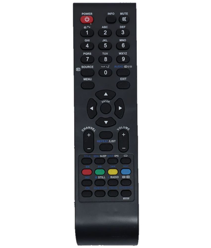     			Upix MX06 LCD/LED TV Remote Compatible with Vu LCD/LED TV