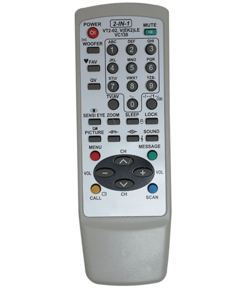     			Upix VT202 CRT TV Remote Compatible with Videocon CRT TV