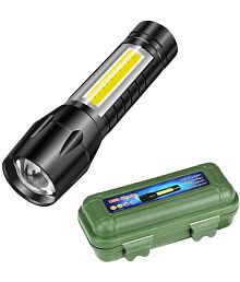 MIRADH - 2W Rechargeable Flashlight Torch ( Pack of 1 )