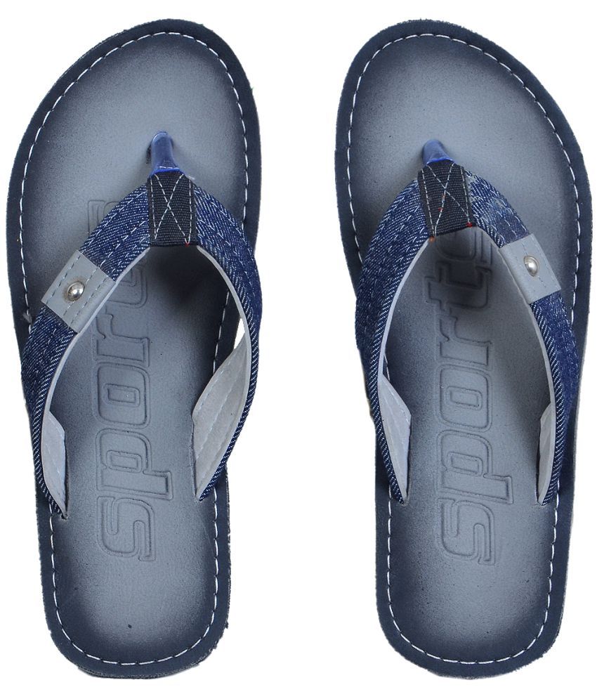     			Crazy Bunny - Grey Men's Thong Flip Flop