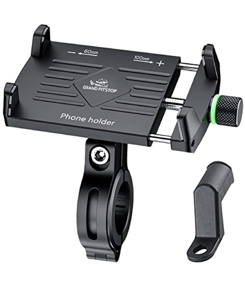     			GRAND PITSTOP Grandpitstop - Claw Grip Aluminium Waterproof Bike / Motorcycle / Scooter Mobile Phone Holder Mount, Ideal for Maps and GPS Navigation Best for Every Bikes - Black