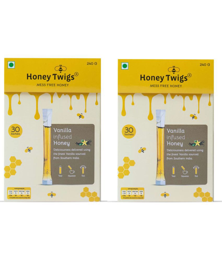     			HONEY TWIGS Honey vanilla honey 480 g Pack of 2