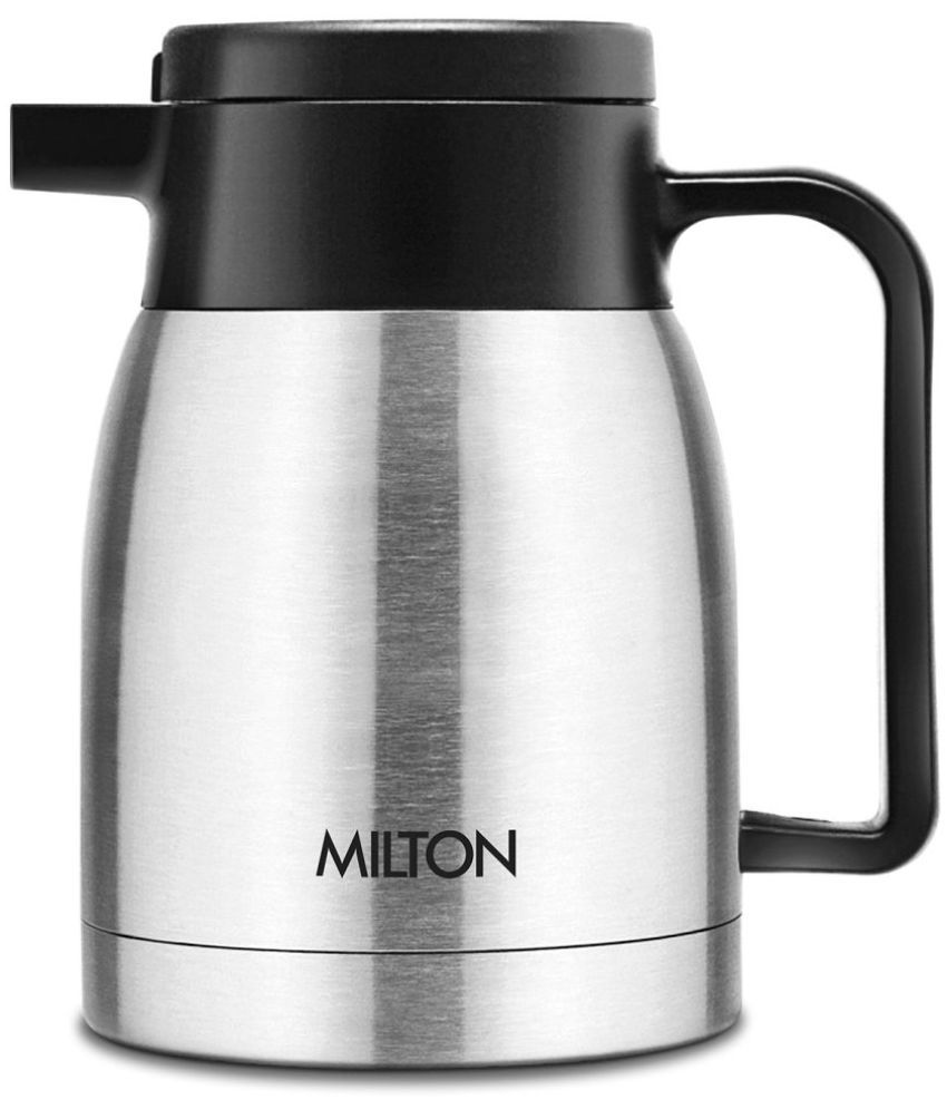     			Milton Omega 350 Thermosteel Vacuum Insulated 24 Hours Hot or Cold Carafe, 350 ml, Silver | 100% Leak Proof | Easy to Carry | Ideal for Tea | Coffee | Juice | Water