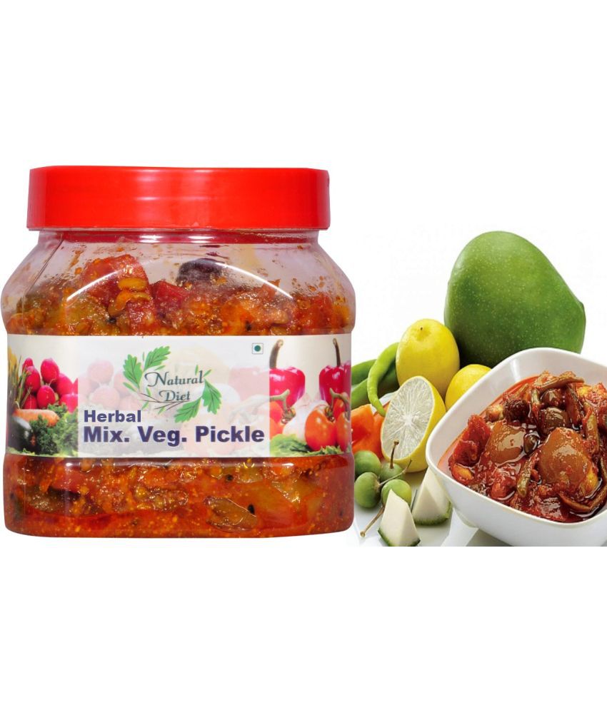     			Natural Diet Herbal All in ONE Punjabi Mix Veg. Pickle ||Traditional Punjabi Flavor, Tasty & Spicy || Pickle 500 g