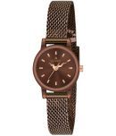 Aglance - Brown Metal Analog Womens Watch