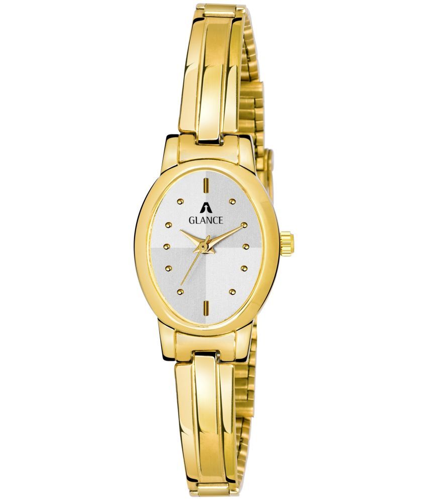     			Aglance - Gold Metal Analog Womens Watch