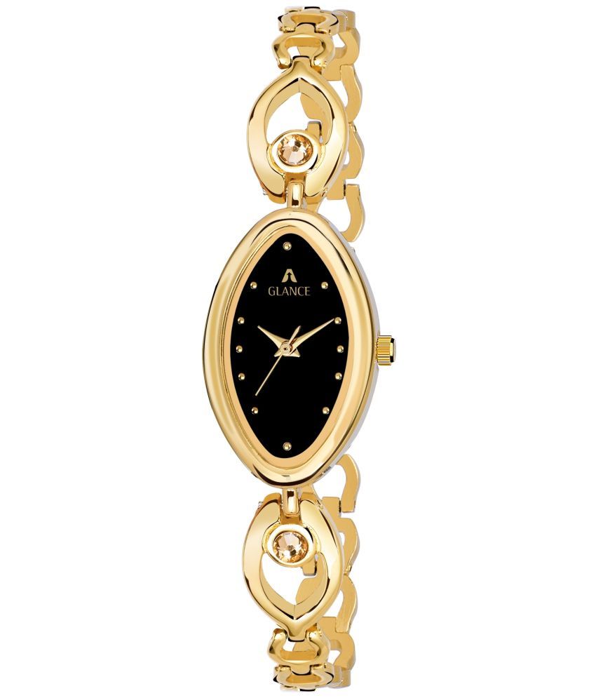     			Aglance - Gold Metal Analog Womens Watch