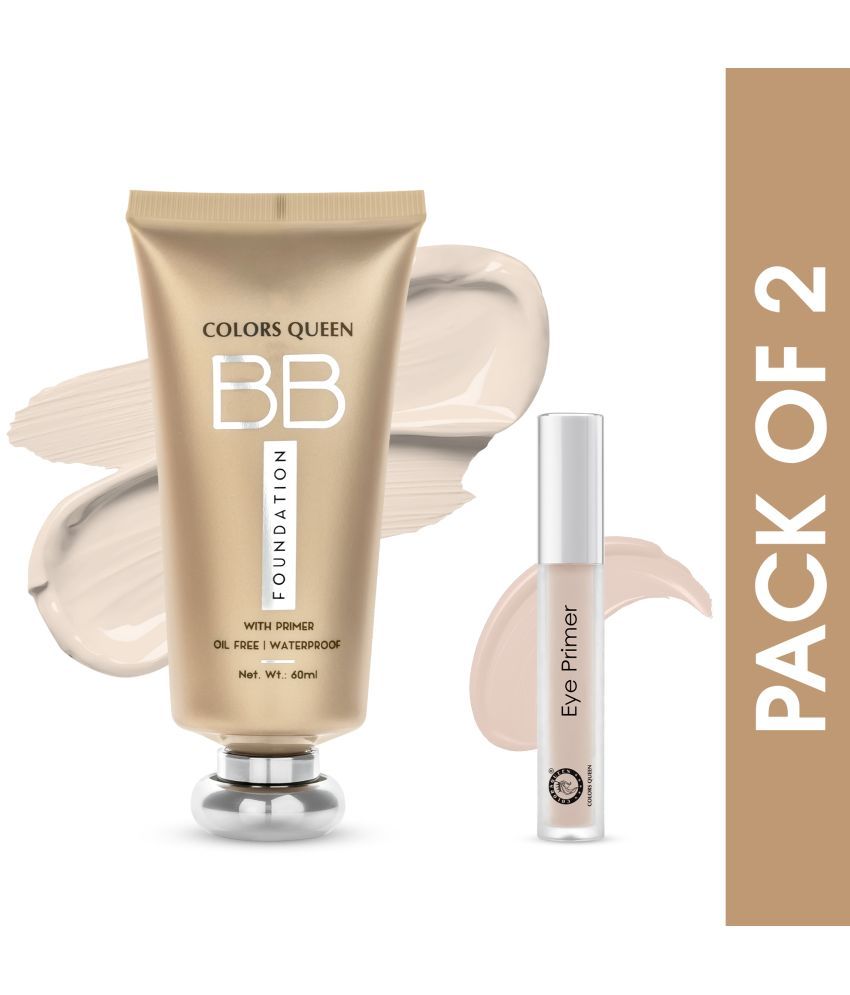     			Colors Queen BB Liquid Foundation with Primer 60ml, Ivory with Color Corrector