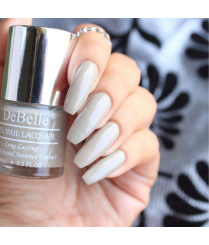     			DeBelle Gel Nail Lacquer Moonstone Bloom (Taupe Grey), 8ml