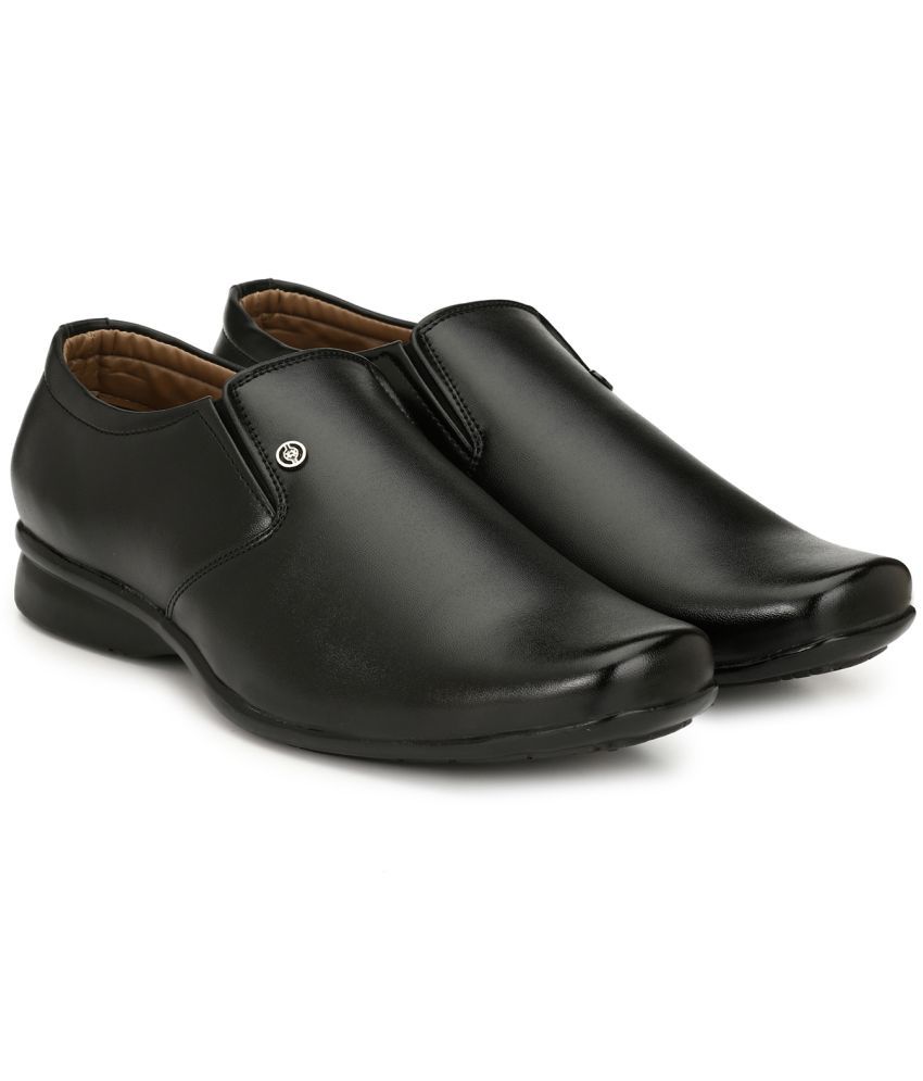     			John Karsun - Black Men's Slip On Formal Shoes