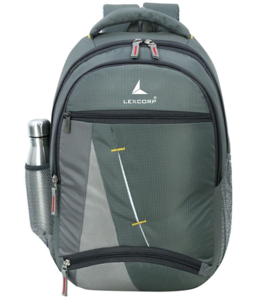     			LEXCORP - Grey Polyester Backpack ( 45 Ltrs )
