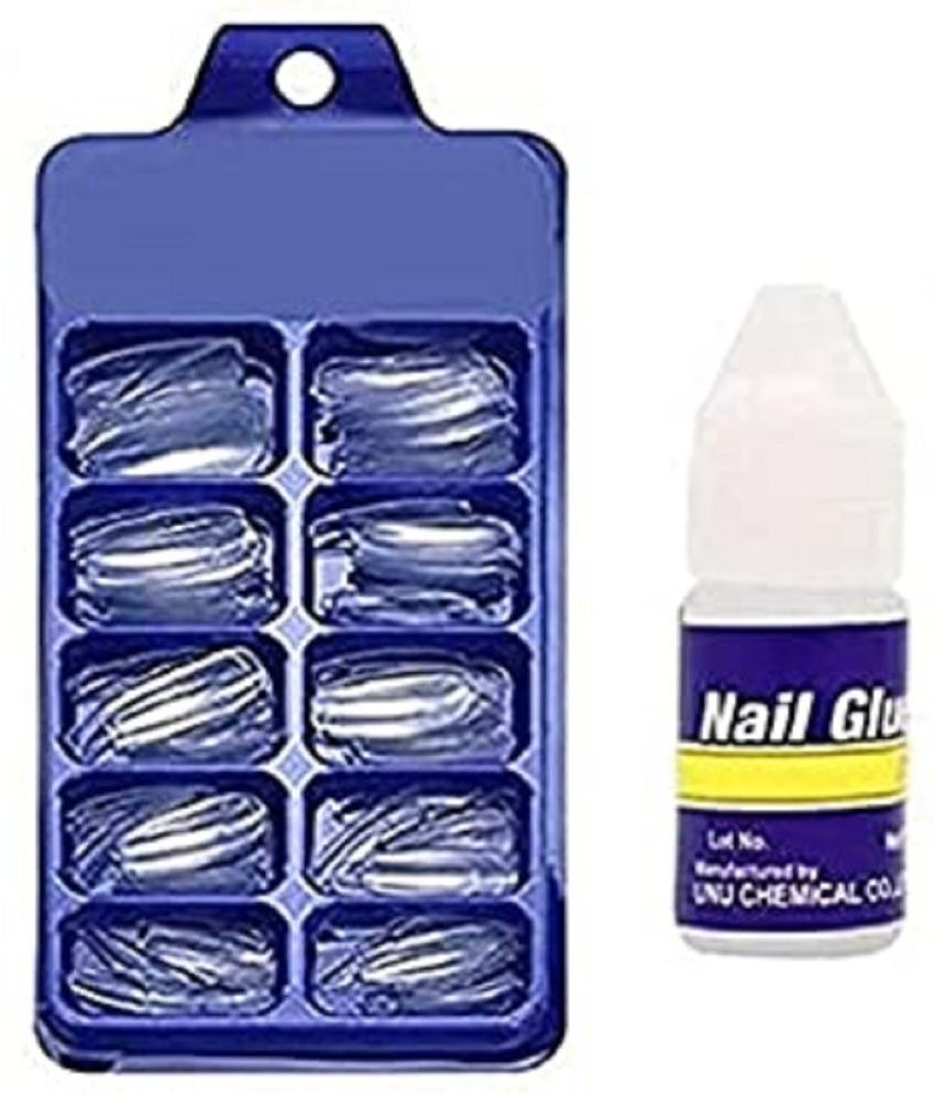     			MAPPERZ Fake Nails With Glue Kit/ Artificial Nails Set Acrylic Fake with File Tool/ Women Professional Artificial 100 False Nail