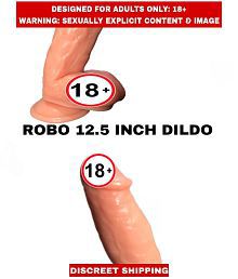 ADULT SEX TOYS ROBO BIG SOLID SILCON 12.5INCH Dildo For Women