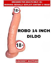 ADULT SEX TOYS ROBO SOLID BIG SILCON 14INCH Dildo For Women