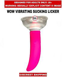 SEX TOYS WOW VIBRATING TONGUE SUCKING LICKER For Women