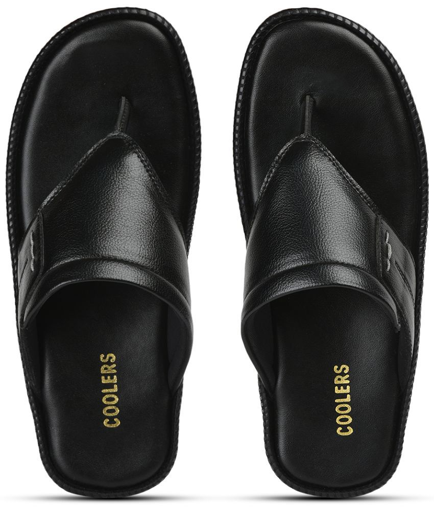     			Liberty - Black Men's Leather Slipper