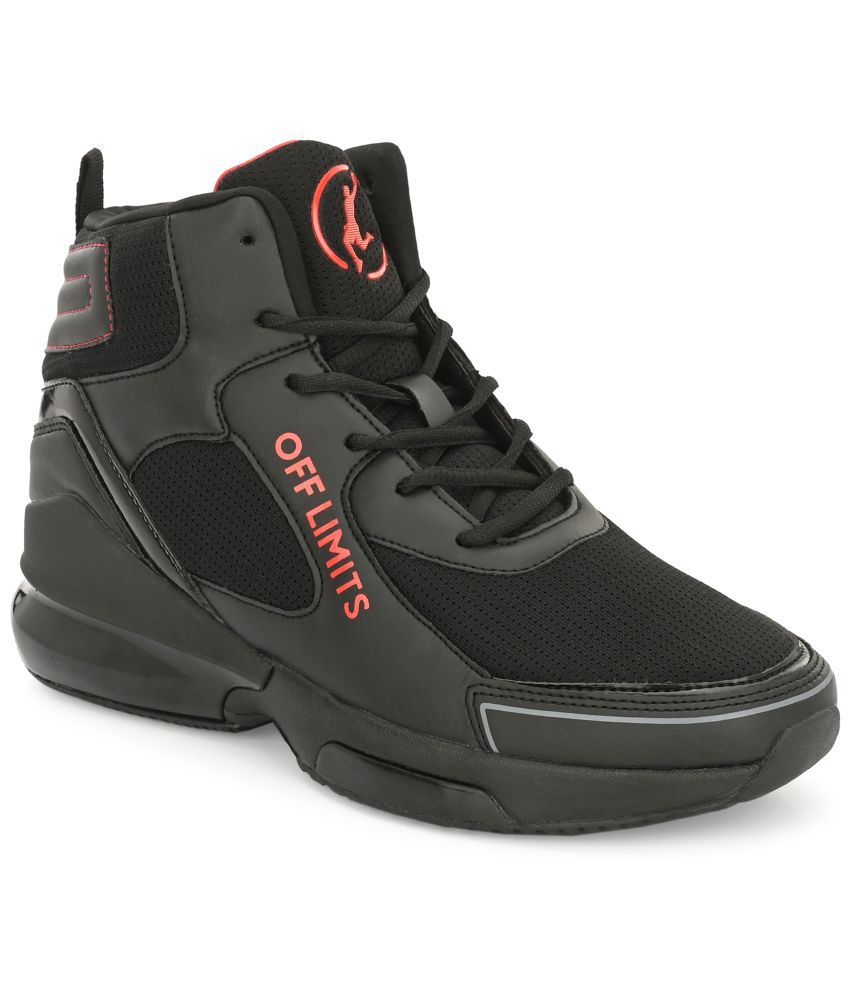     			OFF LIMITS ZOOM MAX Black Basketball Shoes