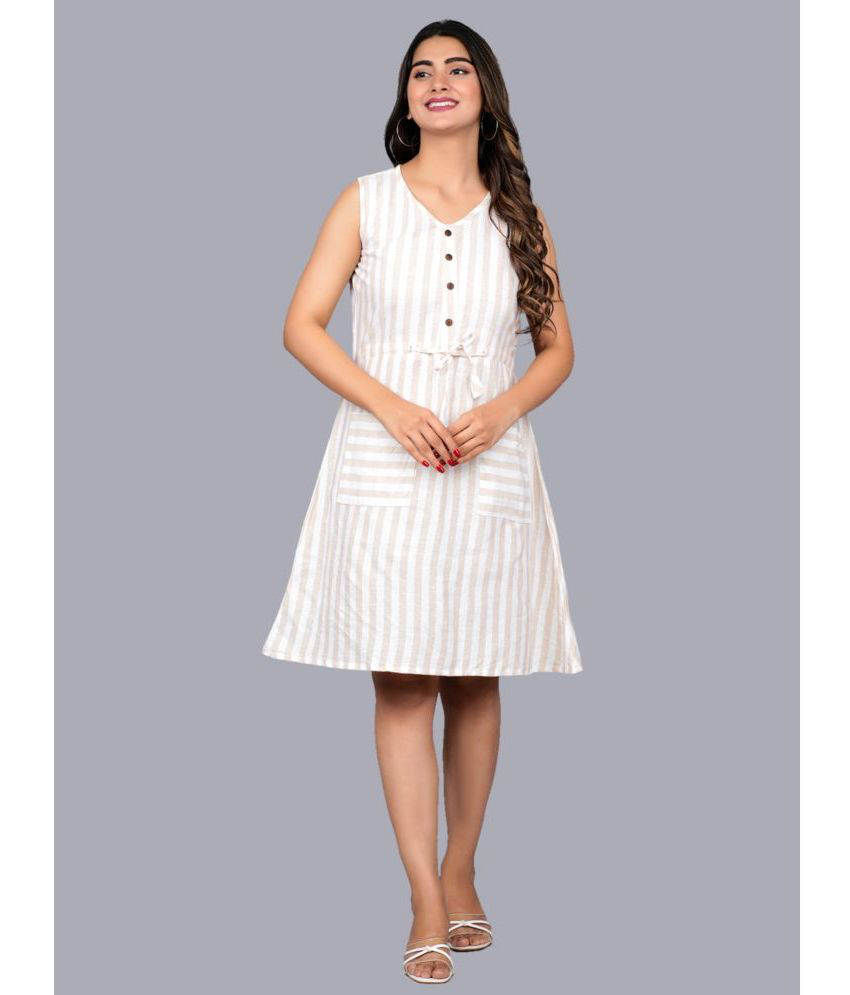     			QuaClo - Multicolor Cotton Women's A-line Dress ( Pack of 1 )
