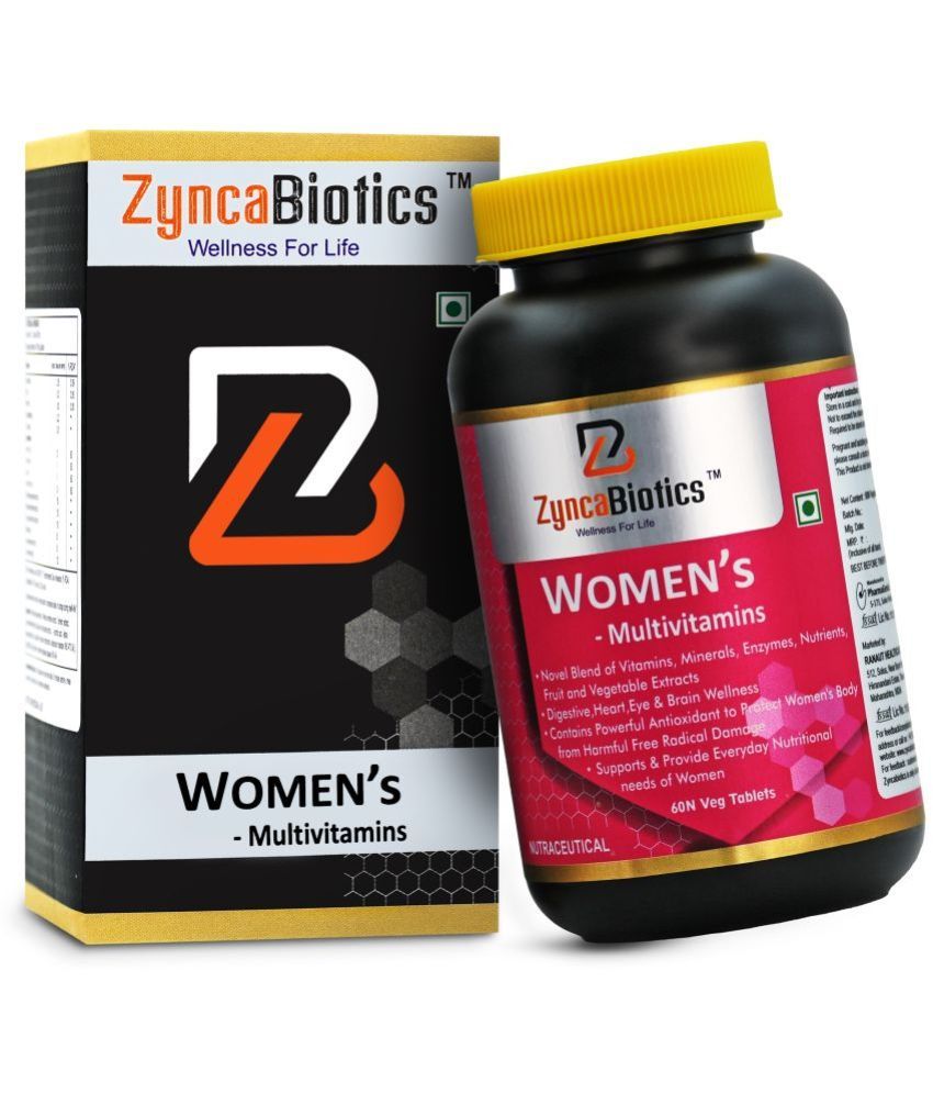     			ZyncaBiotics Women's Multivitamins Enhance Your Vitality and Beauty Energy-Boosting, Immunity-Improving, and Hair-Strengthening Formula in 60 Tablets