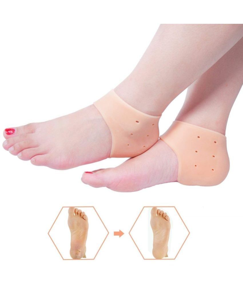     			Anti Crack Silicone Gel Heel Pad Socks