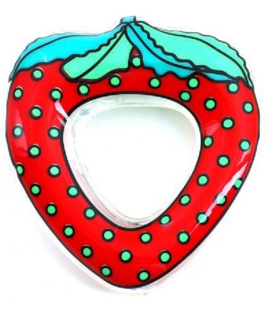     			Aurapuro Baby Mango & stawberry Shape teether Combo