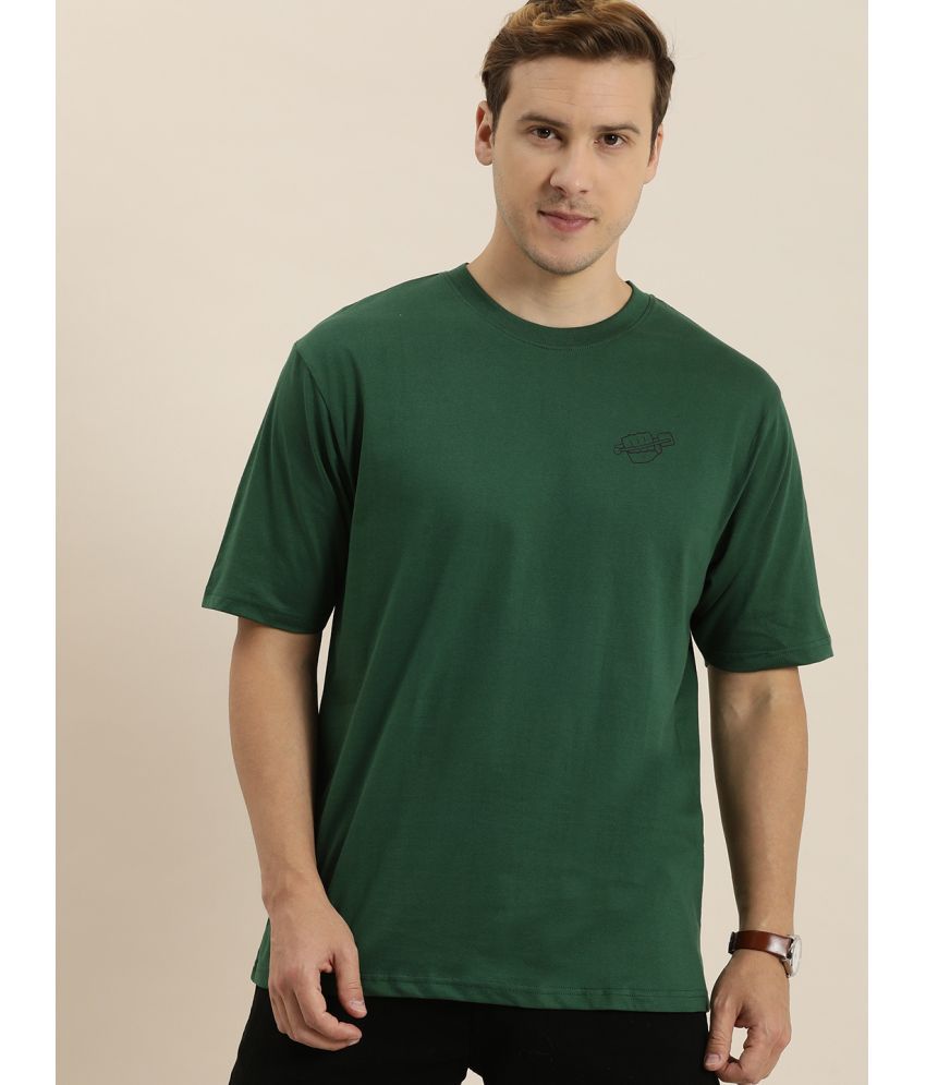     			Dillinger - Green 100% Cotton Oversized Fit Men's T-Shirt ( Pack of 1 )