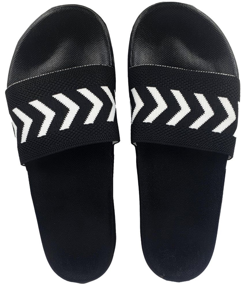     			Pampy Angel - Black Men's Slide Flip flop