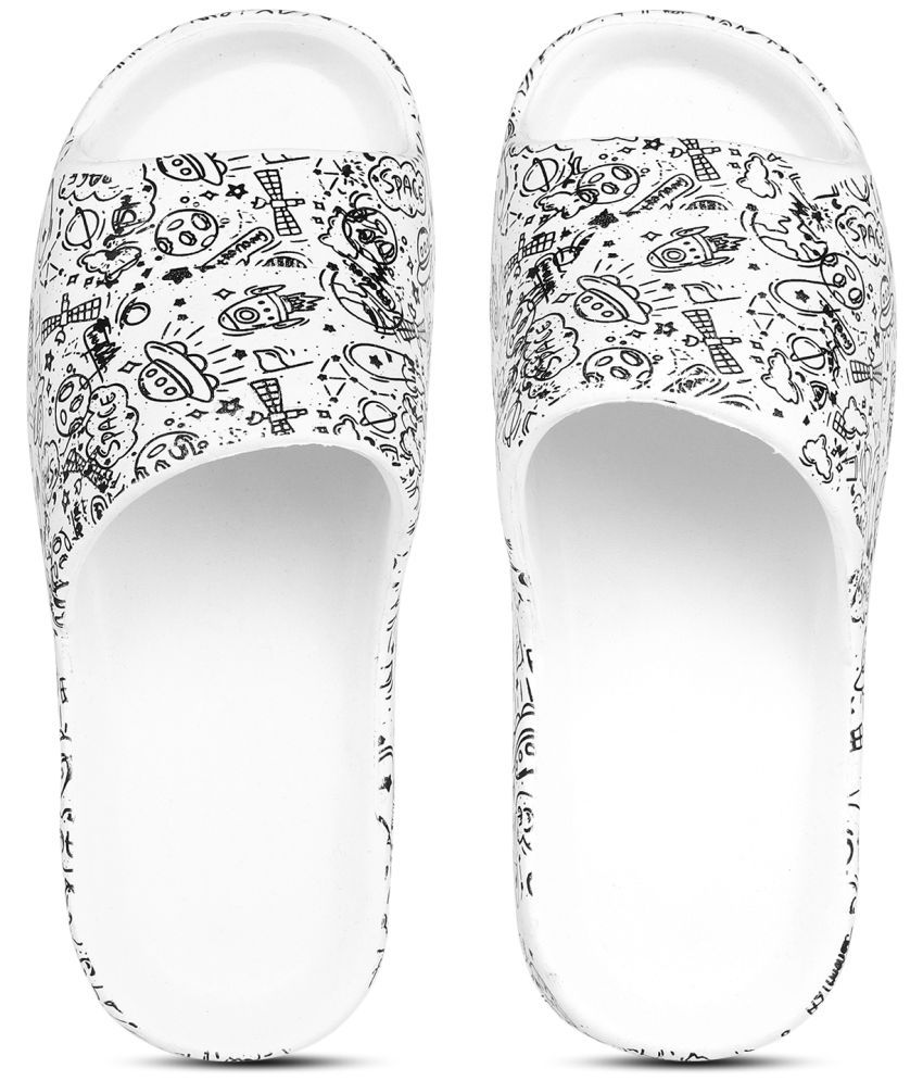     			Pampy Angel - White Men's Slide Flip flop