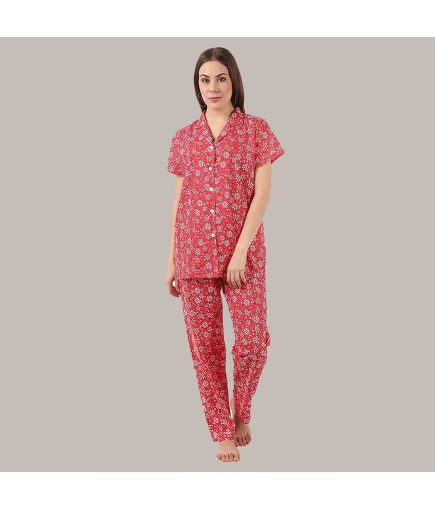     			Gutthi - Multicolor Cotton Women's Nightwear Nightsuit Sets ( Pack of 1 )