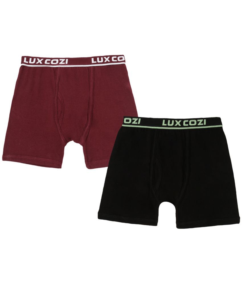     			Lux Cozi - Multicolor Cotton Boys Trunks ( Pack of 2 )