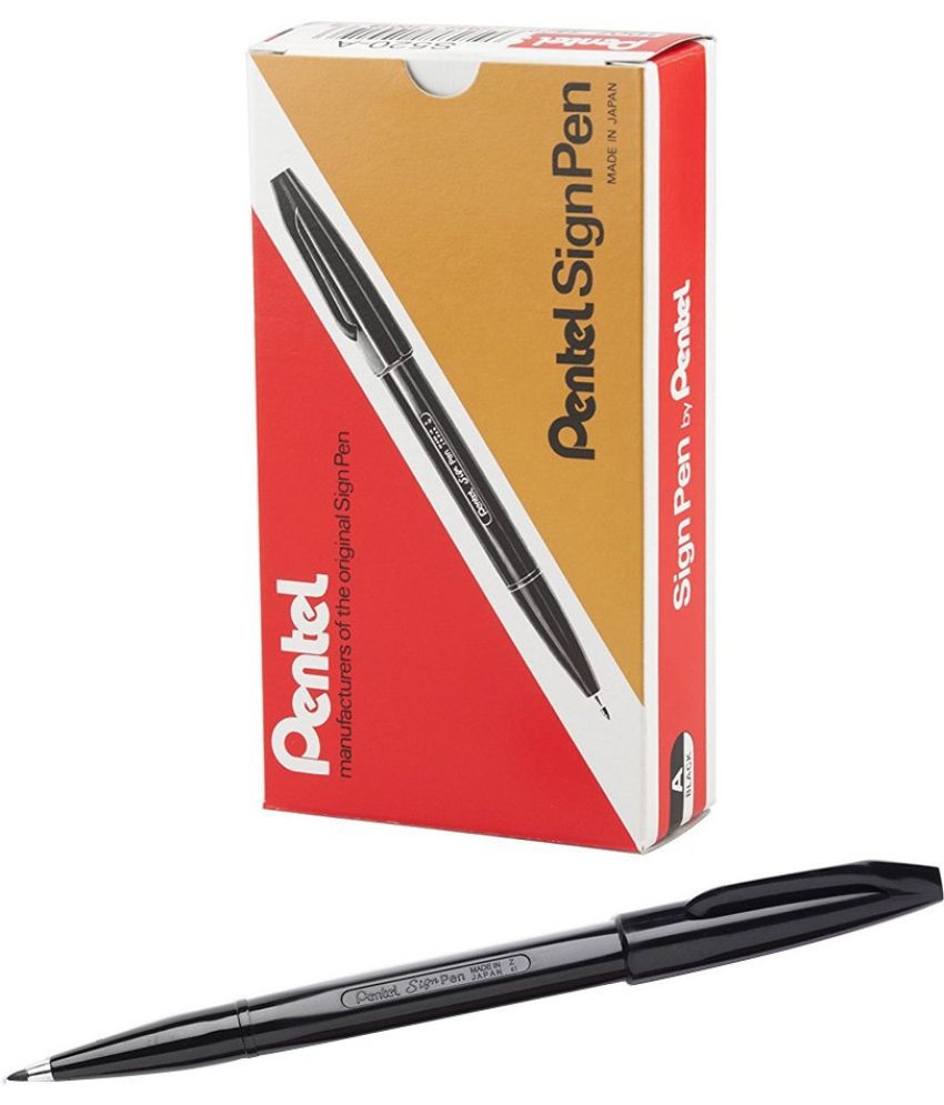     			Pentel Emotion Ball Pen (Pack Of 12, Black)