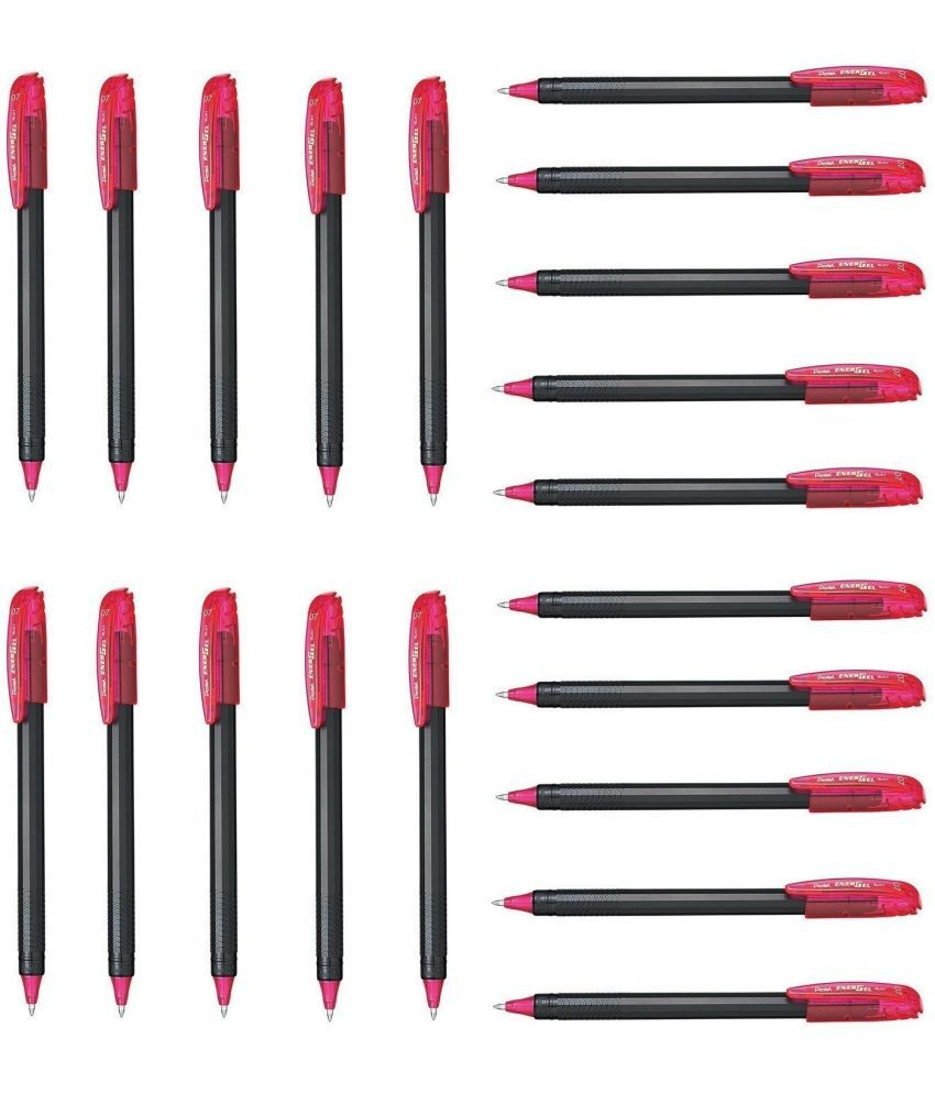    			Pentel Energel Bl417 - 20 Pink Ink Color Roller Ball Pen (Pack Of 20, Pink)