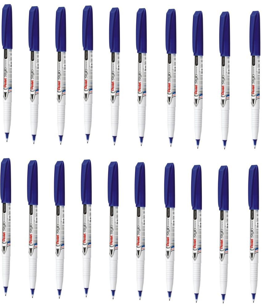     			Pentel Stylo Jm11 Signature Pen Blue - 17Pcs Fountain Pen (Pack Of 17, Blue)
