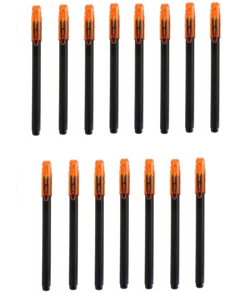     			Pentel Energel Bl-417 Orange Ink Color Roller Gel Pen (Pack Of 15, Orange)