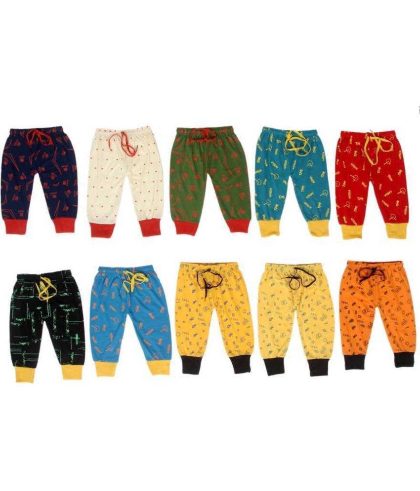     			DIAMOND EXPORTER Pack of 10 Boys Cotton Trackpant ( Multi Color )