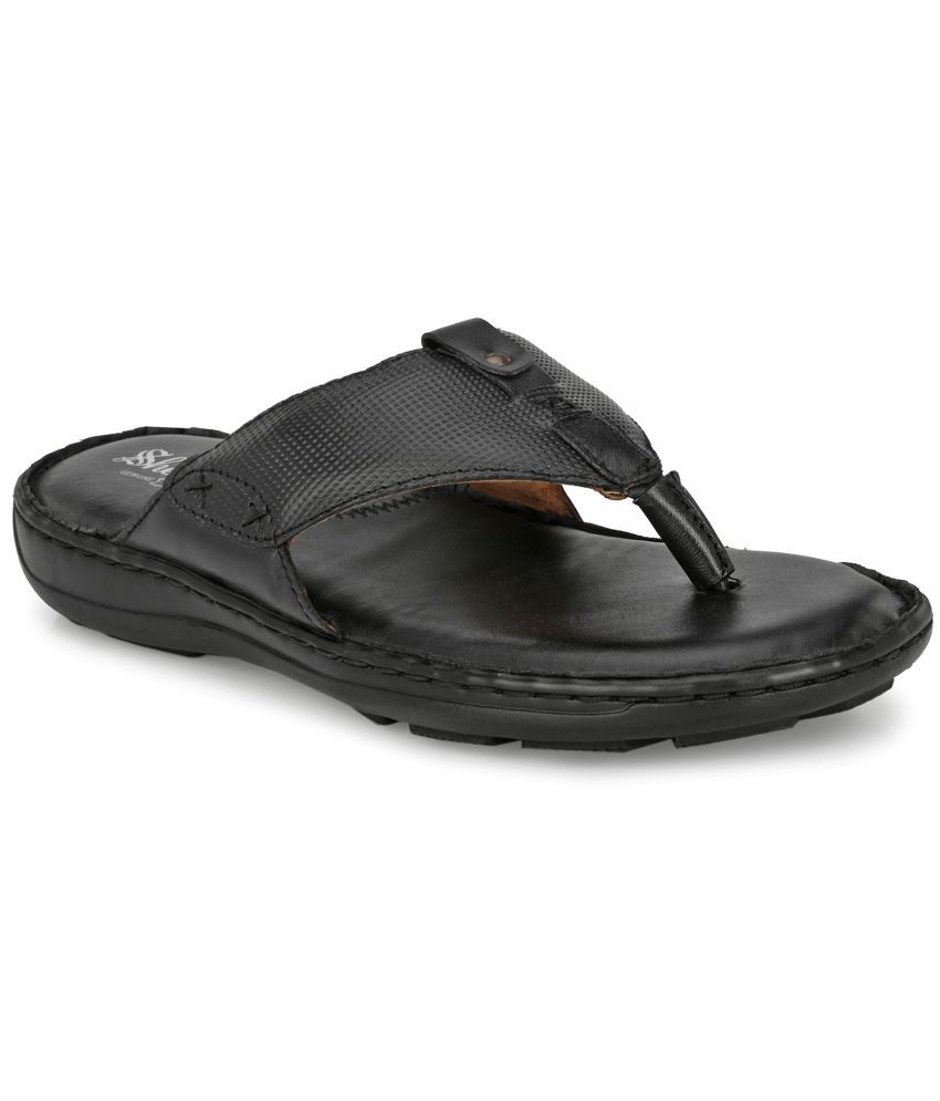     			SHENCES - Black Men's Sandals