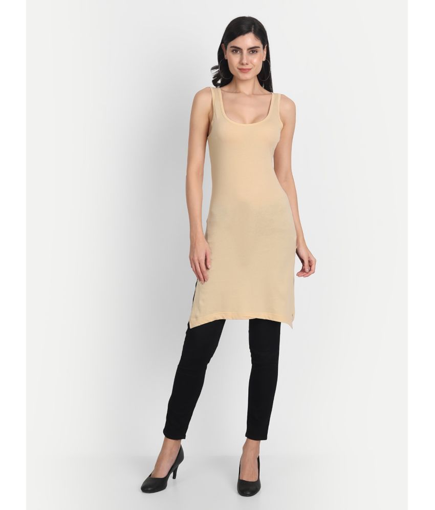     			AIMLY Cotton Tanks - Beige Single