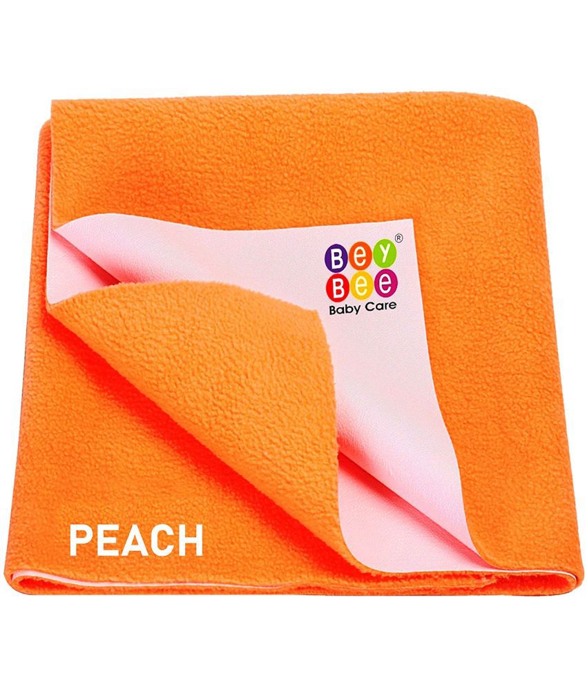     			Beybee - Orange Laminated Bed Protector Sheet ( Pack of 1 )