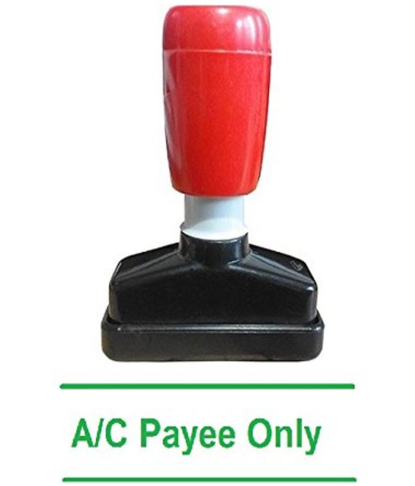     			Dey 's Stationery Store A/c Payee Only Pre-Inked Rubber Stamp Office Stationary Message - A/c Payee Only( Green Pack of 1 )