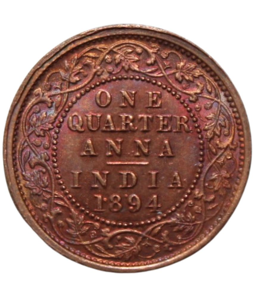     			newWay - 1 Quarter Anna (1894) Victoria Empress 1 Numismatic Coins