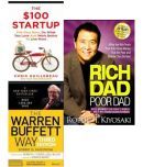 100 dollar startup + The warren buffett way + Rich Dad Poor Dad