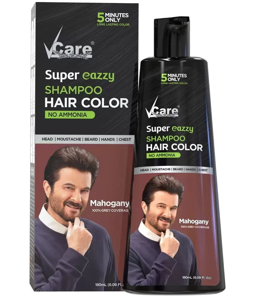 Vip Hair Colour Shampoo 180ml Black For Men and Women Alternate To Hair Dye  Instant Beard Color