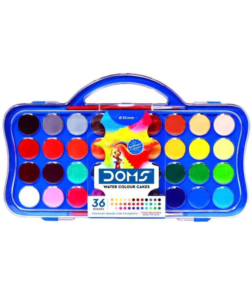     			Doms Water Color Cakes 36 Shades (30 Mm)